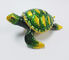 Lovely turtle metal alloy trinket box pewter jeweled turtle enameled trinket box supplier