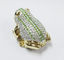 Animal trinket jewelry box Frog diamond decoration trinket jewelry box metal jewelry box supplier