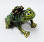 Baby Mum Frog trinket jewelry box metal frog trinket box treasure box metal jewelry box supplier