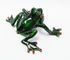 Bejewelled Home decoration Alloy Hand painted crystal Frog metal trinket box supplier