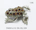 New Metal alloyed crystal Frog Jewelry trinket box Box for Jewerly gift set supplier