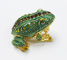 New design reinstone enamel Jiraffe frog pewter jewelry box metal pewter frog pewter jewelry box supplier