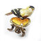 hot sell bird jewelry box metal pewter bird jewelry box bird metal trinket box supplier
