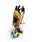 Eagle birds design jeweled enamel trinket box eagle bird enamel trinket boxes supplier