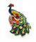 Fashion peacock shaped metal jewelry boxes peacock trinket box jewelry packing box supplier