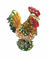 Decorative Alloy Rooster Jewelry Boxes High quality rooster shape jewelry box supplier