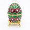 Faberge Egg Crystals Jewelry Trinket Box Gift Enamel Easter Faberge Egg Jewellery Box Ring Earrings Russian Case supplier