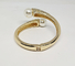 Crystal Bracelet Bangle for Women Gold Silver Color Wedding Bracelets &amp; Bangles Jewelry Gift supplier